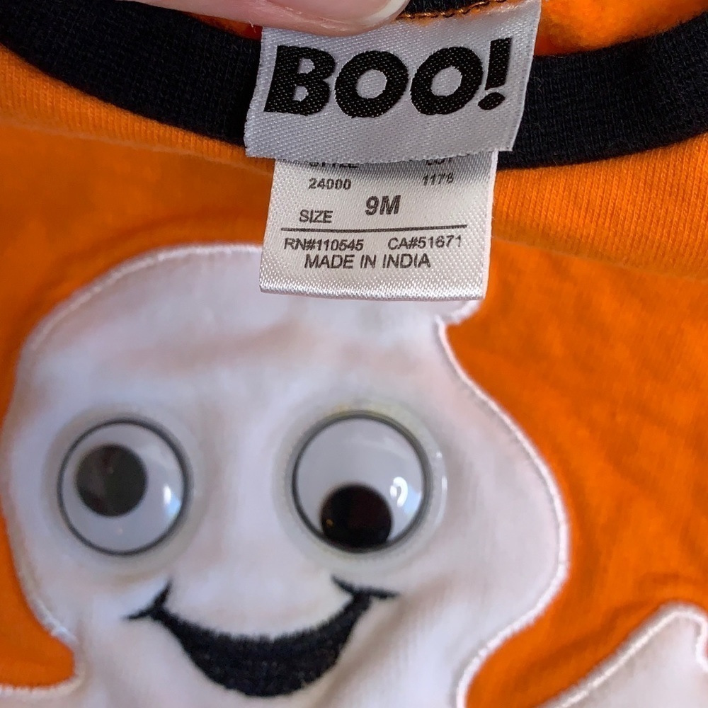HALLOWEEN SWEATSUIT ONE PIECE - SIZE 9 Months - Picture 4 of 8